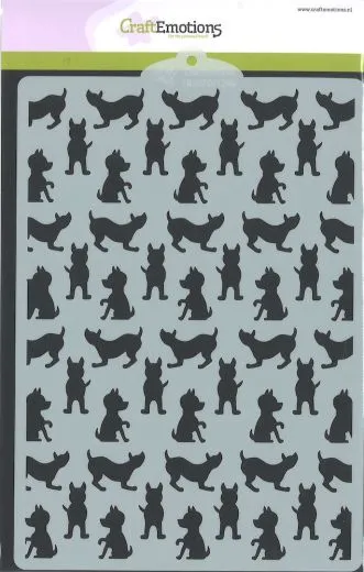 Schablone Hunde