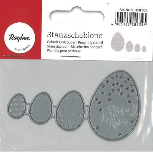 Stanzschablonen Set: Ostereier