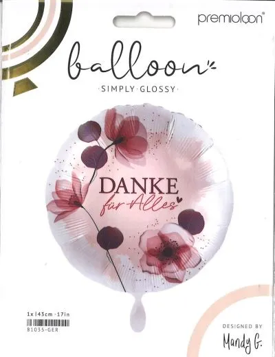 Folienballon Danke f�r Alles