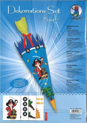 Schult�ten Dekorations-Set Pirat
