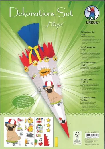 Schult�ten Dekorations-Set Mops