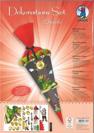 Schult�ten Dekorations-Set Drache