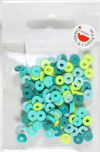 Katsuki Beads Mix t�rkis ocean 6mm ca. 100 St�ck