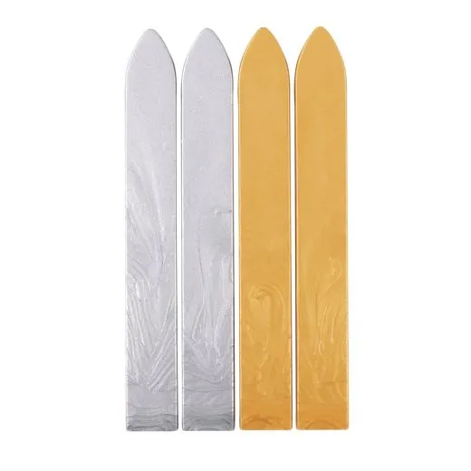Siegelwachs gold + silber 4 Stangen