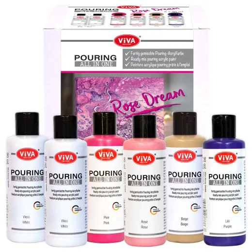 POURING ALL IN ONE - SET ROSE DREAM 6 X 90 ML