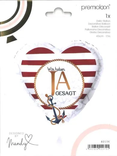 Folienballon Wir haben JA gesagt