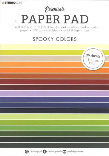 Studio Light Paper Pad Essentials Nr. 54 - Spooky Colors