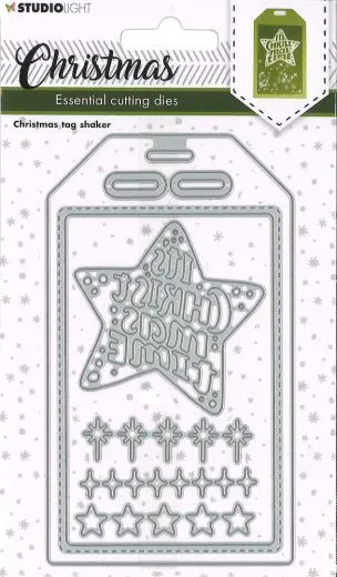 Studio Light Stanze Essentials Nr. 251 - christmas tag shaker