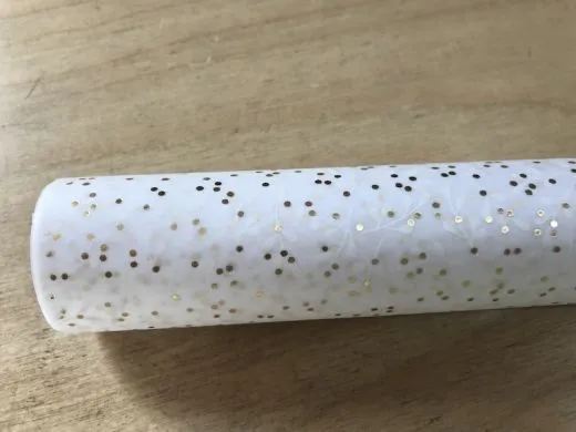 Transprentpapier Mistel wei� gerollt