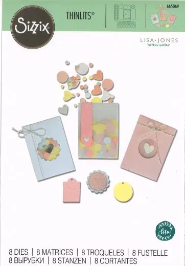 Sizzix Thinlits Stanze Set 8PK - Confetti Pocket
