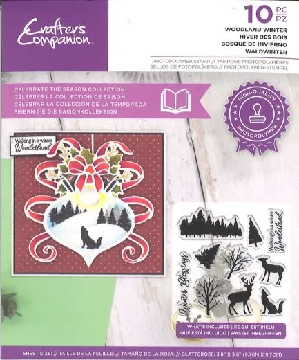 Crafters Companion Clearstamp - Woodland Winter