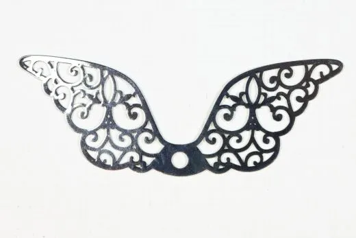 Metallfl�gel silbefb. 69x22mm
