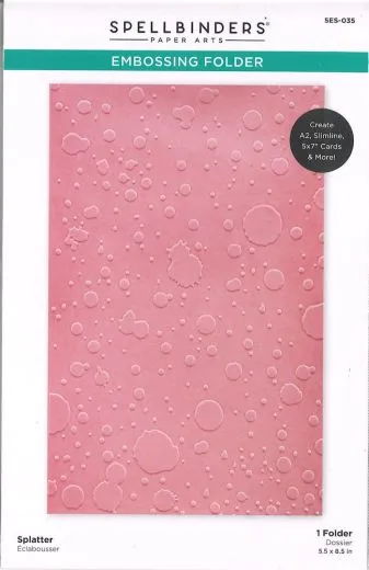 Spellbinders Embossing Folder Splatter