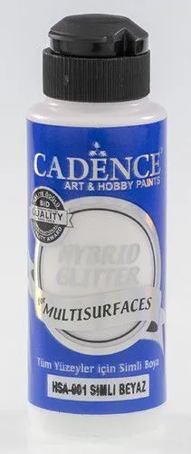 Cadence Hybrid Glitter Acrylic Paint - gold-white