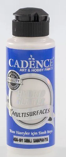 Cadence Hybrid Glitter Acrylic Paint - gold-champaigne
