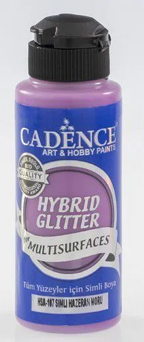 Cadence Hybrid Glitter Acrylic Paint - gold-hazeran purple