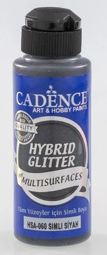 Cadence Hybrid Glitter Acrylic Paint - gold-black