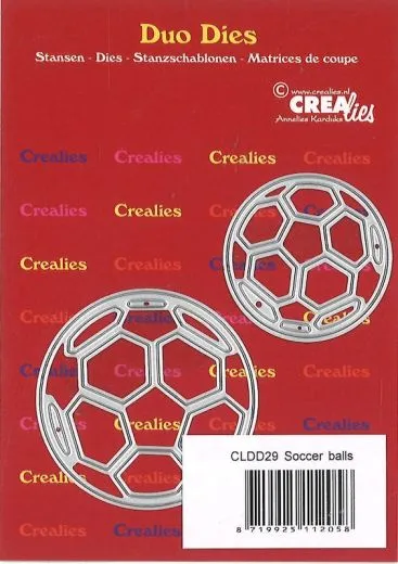 Crealies Duo Dies no. 29 Fu�b�lle