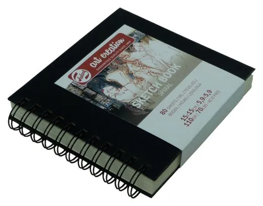 TALENS ART CREATION Skizzenbuch Spiral 15 x 15 cm 110 g 80 Bogen