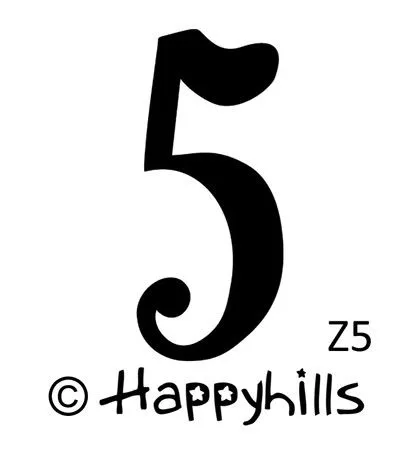 Figurenkegelstempel Zahl 5