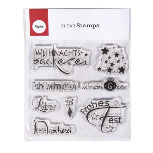 Rayher Clear Stamps Weihnachten