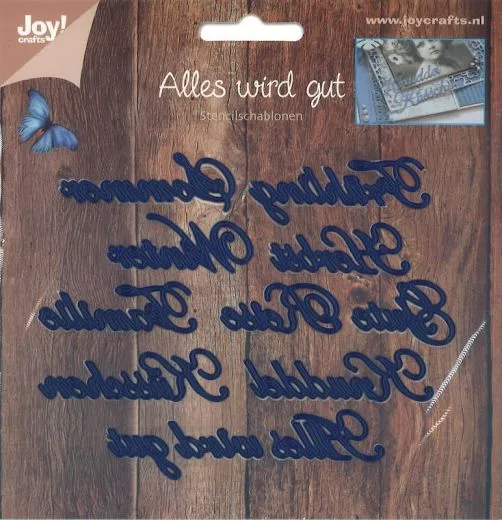 Stanzschablone Alles wird gut, Jahreszeiten, ...