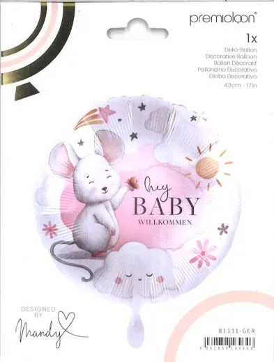 Folienballon Hey Baby