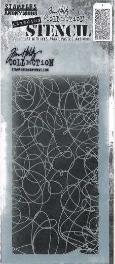 Tim Holtz Layered Stencil 4.125X8.5 - Doodle
