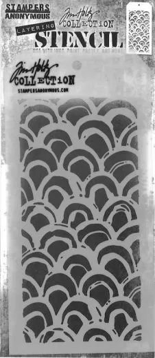 Tim Holtz Layered Stencil 4.125X8.5 - Brush Arch