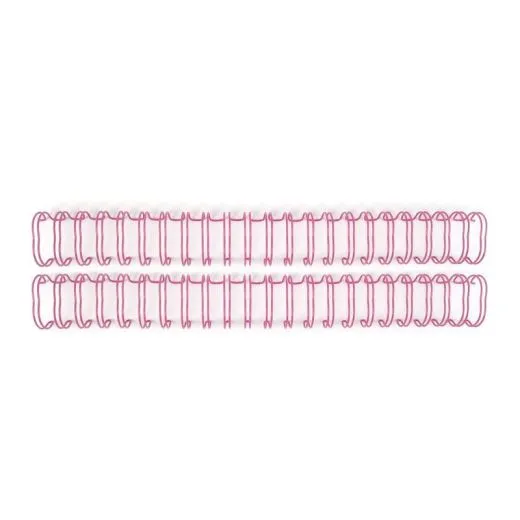 Metallspiralen f�r Cinch-Bindemaschine 1,9cm 28cm 2 St�ck pink