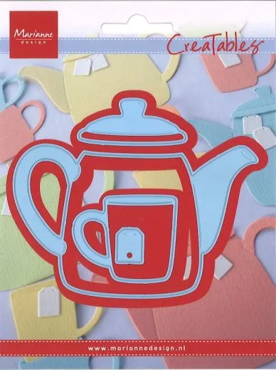 Marianne Design CreaTables - Teekanne & Glas