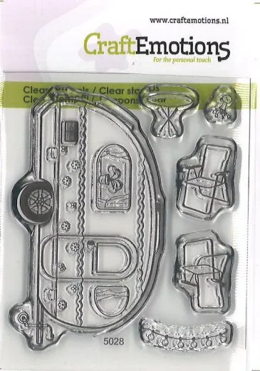 Craft Emotions Clearstamps 6x7cm - Wohnwagen