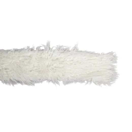 Langhaarpl�sch wei�