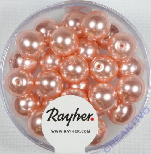 Renaissance Glaswachsperlen, 8 mm � muschelrosa