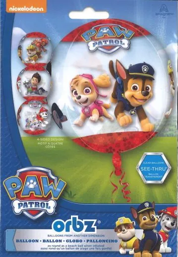 transparenter orbz Ballon Paw Patrol