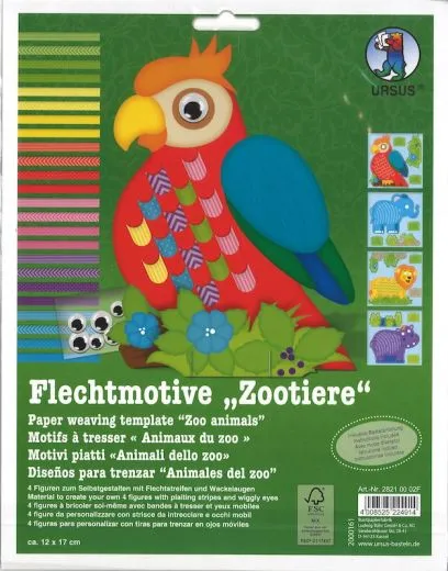 Flechtmotive Zootiere