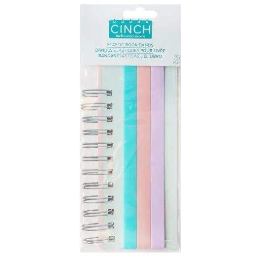 We R Memory Keepers Cinch Elastic Binding Bands 3/Pkg