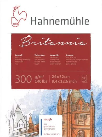 Aquarellblock Britannia 24cm x 32cm rau