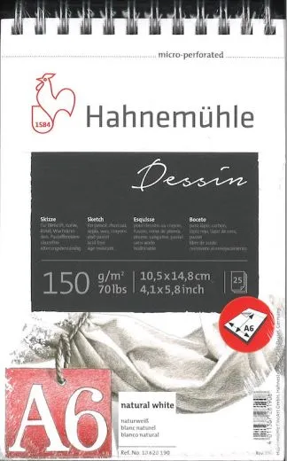 Skizzenblock Dessin A6 25 Blatt Spiralheftung