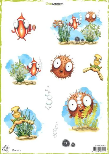 CraftEmotions Decoupage B�gen Ocean 1