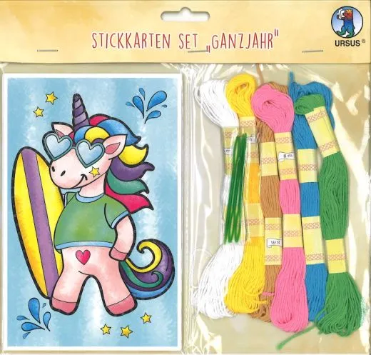 Stickkarten Set Ganzjahr