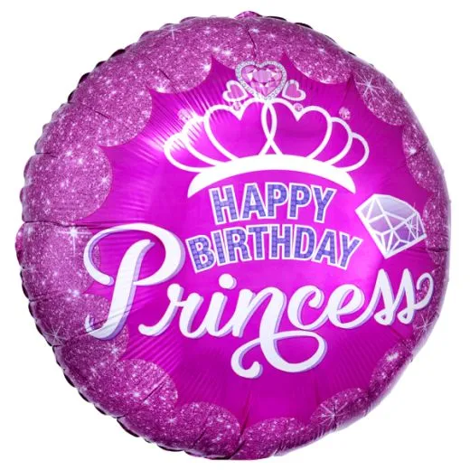 Folienballon Birthday Princess