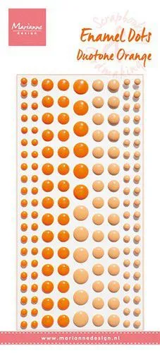 Decoration Enamel Dots - duotone orange 156 St�ck selbstklebend