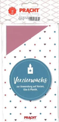 Pracht Wachsfolie, 20x10 cm, 2 St�ck, altrosa