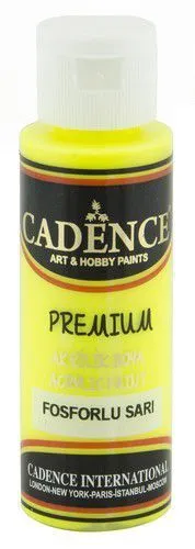 Cadence Premium Acrylfarbe fluoreszierend gelb