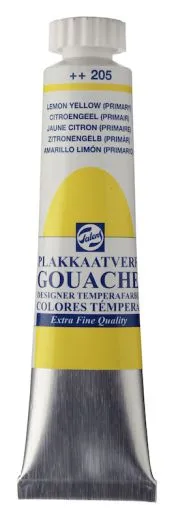 TALENS Gouache Extra Fine Quality Tube 20 ml Zitronengelb (Prim�r) 205