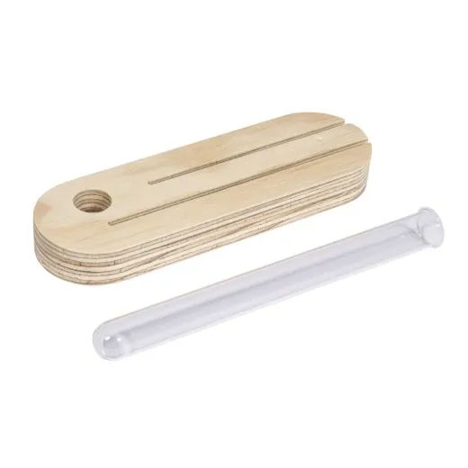 Holzhalter m.Reagenzglas