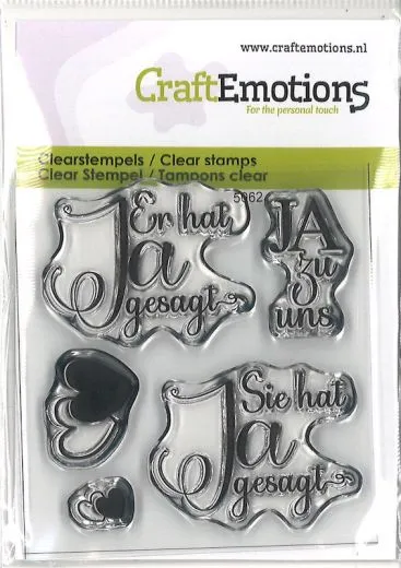 Cleastamps 6x7cm - Er hat ja gesagt