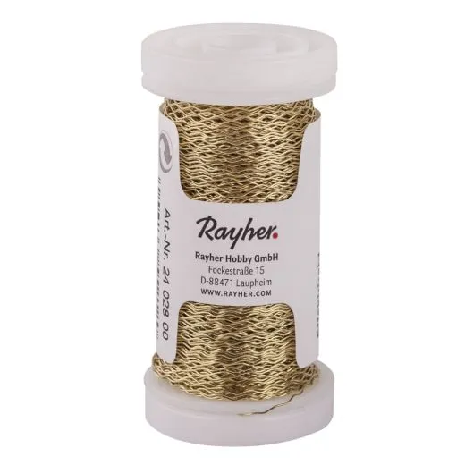 Effektdraht 0,22mm 60m gold