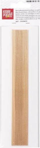 Wachs-Rundstreifen 2mm ros�gold